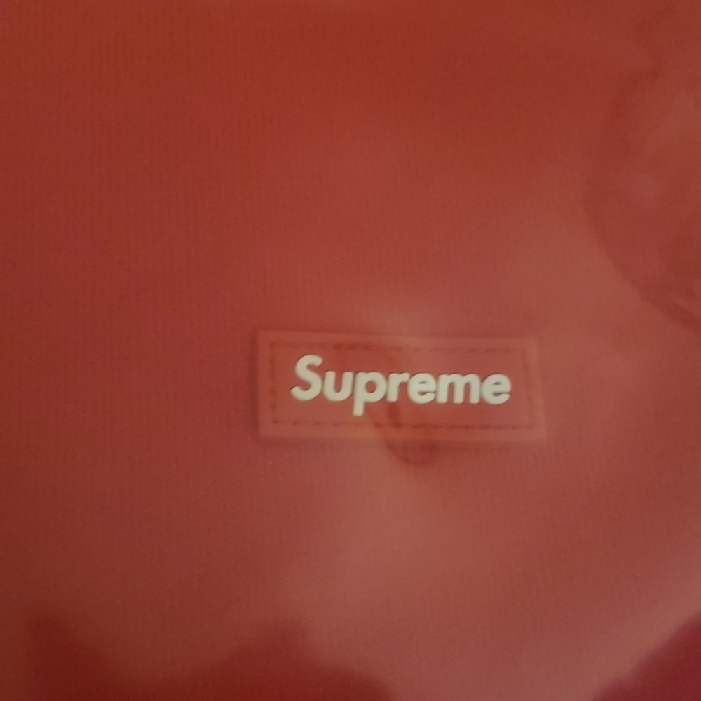 Red Mini Box logo tee